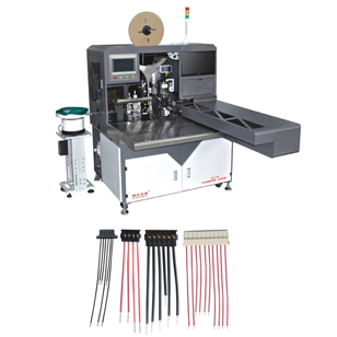 RQ-019全自動插膠殼機，穿膠殼機長短線